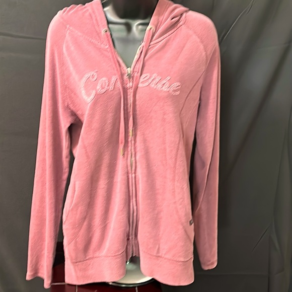 Converse Sweaters - Converse zip up hoodie with ultra soft lining. Size M. Women’s. Burgundy.